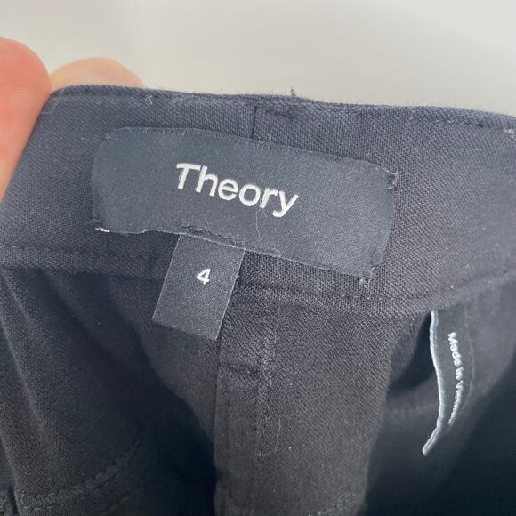 Theory Pants Women’s 4 Black Dress NormCore Staple Wardrobe Traditional - Picture 3 of 8